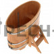 Купель овальная для бани и сауны Bentwood из сращенных ламелей лиственницы (ШхД=0,69х1,31 м)