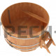 Купель круглая для бани и сауны Bentwood из сращенных ламелей лиственницы (d=2,0)