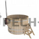 Фурако с наружной печкой Bentwood из кедра "Премиум" (d=1,8)
