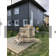 Фурако с внутренней печкой Bentwood из кедра "Сращенная" (d=2,1)