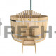Фурако с внутренней печкой Bentwood из кедра "Сращенная" (d=2,1)