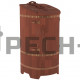 Фитобочка со скосом Bentwood "Сращенная" крашеная (спелая вишня)