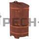 Фитобочка со скосом Bentwood "Сращенная" крашеная (спелая вишня)
