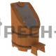 Фитобочка со стеклом Bentwood "Стандарт" крашеная (коньяк)