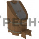 Фитобочка со стеклом Bentwood "Стандарт" крашеная (орех)