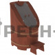 Фитобочка со стеклом Bentwood "Сращенная" крашеная (спелая вишня)