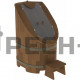 Фитобочка со стеклом Bentwood "Сращенная" крашеная (орех)