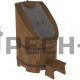 Фитобочка со стеклом Bentwood "Сращенная" крашеная (орех)
