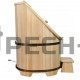 Фитобочка со стеклом Bentwood "Премиум" крашеная (вишня)