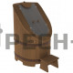 Фитобочка со стеклом Bentwood "Премиум" крашеная (орех)