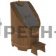 Фитобочка со стеклом Bentwood "Премиум" крашеная (орех)