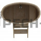 Купель овальная для бани и сауны Bentwood из кедра "Стандарт" (ШхД=0,59х1,06 м)