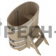Купель овальная для бани и сауны Bentwood из кедра "Стандарт" (ШхД=0,59х1,06 м)