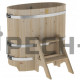 Купель овальная для бани и сауны Bentwood из кедра "Стандарт" (ШхД=0,59х1,06 м)