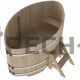 Купель овальная для бани и сауны Bentwood из кедра "Стандарт" (ШхД=1,15х1,83 м)