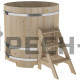 Купель круглая для бани и сауны Bentwood из кедра "Стандарт" (d=1,17)