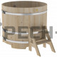 Купель круглая для бани и сауны Bentwood из кедра "Стандарт" (d=1,17)