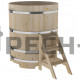 Купель круглая для бани и сауны Bentwood из кедра "Стандарт" (d=1,17)