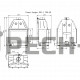 Каминная топка EcoKamin Альфа 700B (150 мм)