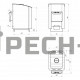 Дровяная печь для бани Термофор 12 У (с газ.горелкой+портал)