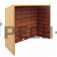 Каминокомплект RealFlame Stone New 26 AO (угловой) с очагом 3D Silva Log 26 (со вставкой Brick)