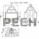 Каминная топка EcoKamin Альфа 800B, черный шамот
