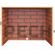 Каминокомплект RealFlame Lindelse 26 с очагом 3D Silva Log 26 (со вставкой Brick)