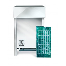 Электрическая печь KARINA Eco 12 кВт 380В в камне змеевик горизонтальный