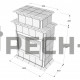 Изразцовая облицовка электрокамина ArtKaden Ажур Классик Гранд
