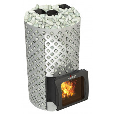 Печь для бани Grill-D Violet World Steel Romb Short Window Max