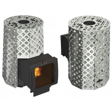 Печь для бани Grill-D Violet Steel Romb Long Window Max