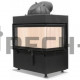 Каминная топка Hoxter ECKA 70/40/38RN (чугунный дымосборник)