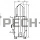 Каминная топка Hoxter ECKA 70/40/38L (стальной теплообменник)