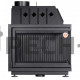 Каминная топка EcoKamin АЛЬФА 1000RB правая черный шамот