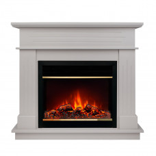 Каминокомплект RealFlame Regent 26 с очагом Moonblaze Deluxe Brass (Айс кашемир BG-P615)