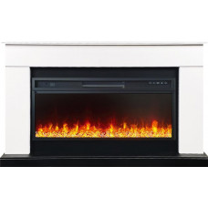 Каминокомплект Royal Flame Bergen с очагом Vision 42 Led с кристаллами (Белый с чёрным)