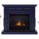 Каминокомплект RealFlame Marco с очагом 3D Cassette 630 (чёрная вставка) Белый (WT-P511) с дровами