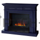 Каминокомплект RealFlame Marco с очагом 3D Cassette 630 (чёрная вставка) Белый (WT-P511) с дровами