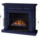 Каминокомплект RealFlame Marco с очагом 3D Cassette 630 (чёрная вставка) Белый (WT-P511) с дровами