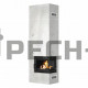 Мраморный камин PECH-24 угловой с топкой SIMPLE/M/S/BS в кирпичный дом Черновая - Левая