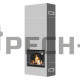 Мраморный камин PECH-24 пристенный с топкой Вега 1000MB в деревянный дом Черновая -