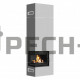 Мраморный камин PECH-24 угловой с топкой SIMPLE/M/S/BS в деревянный дом Черновая - Левая