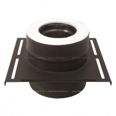Площадка монтажная Везувий BLACK (AISI 430/1,0мм, Keralux) Ø 150/250 мм