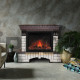 Каминокомплект RealFlame Бруклин (Country) с очагом MoonBlaze Deluxe Белый дуб (WT-614) MoonBlaze Deluxe Brass
