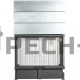 Каминная топка EcoKamin Дельта 1200х800х450P три стекла (подовое горение) Белый шамот
