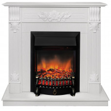 Каминокомплект RealFlame Оттава (Ottawa) с очагом Fobos Lux BL RC Белое золото (WT-F614)