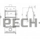 Каминная топка Echa-Tech Double 70x51 C - футеровка чугун