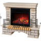 Каминокомплект RealFlame Бруклин (Country) с очагом MoonBlaze Deluxe Белый дуб (WT-614) MoonBlaze Deluxe Black
