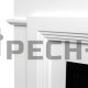 Каминокомплект RealFlame Marco с очагом 3D Cassette 630 (чёрная вставка) Белый (WT-P511) black panel (без дров)