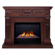 Каминокомплект RealFlame Малага (Corsica Lux) с очагом 3D Cassette 630 (чёрная вставка) Античный дуб (AO-215)